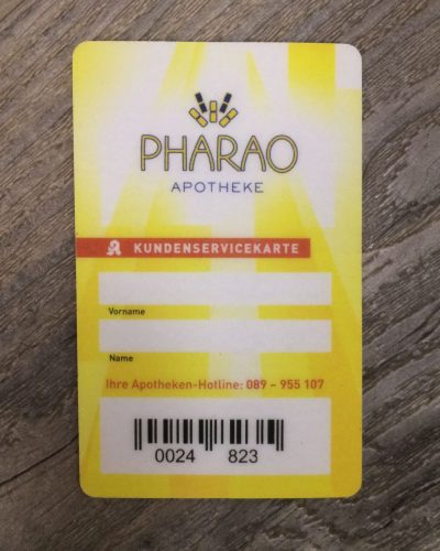 Kundenkarte Pharao Apotheke